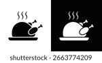 Turkey icon symbol collection. Flat vector stock illustration.