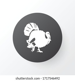 Turkey icon symbol. Premium quality isolated poultry element in trendy style.