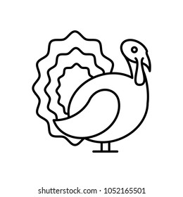 Turkey icon, Vector illustration