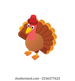 turkey icon vector illustration style