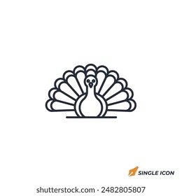 Turkey icon vector illustration. Turkey symbol isolated on white background