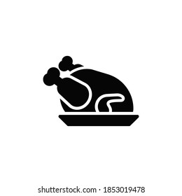 turkey icon vector on a white background