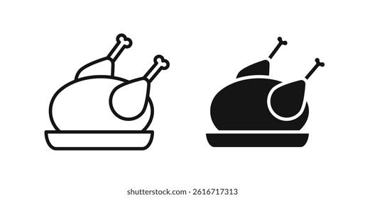 Turkey icons set for website design