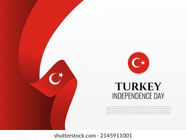 Turkey independence day background for celebration on October 29.