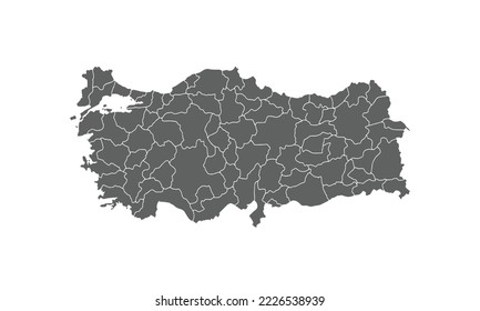 Turquía aislada de fondo blanco.