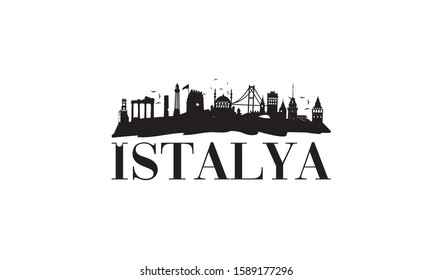 Turkey Istanbul Adalya Vector Logo