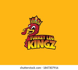 Vector del logotipo de la mascota del rey de Turquía