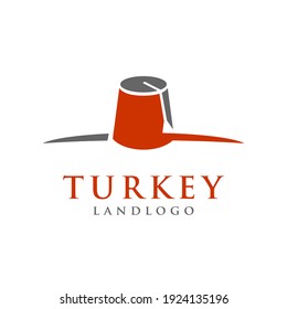 Logotipo de la tierra de Turquía a símbolo de esparadrapo de campo turco