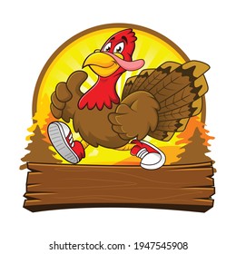 Turkey logo design SIDE view