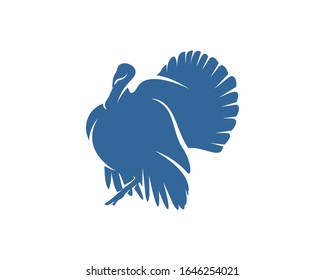 Türkei Logo Vektorillustration Design-Vorlage, Silhouette Türkei Logo, Illustration