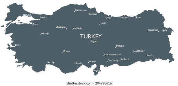 Turkey Map 260nw 294928616 