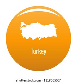 Turkey map in black. Simple illustration of Turkey map vector isolated on white background