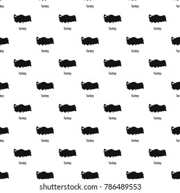 Turkey map in black. Simple illustration of Turkey map vector isolated on white background