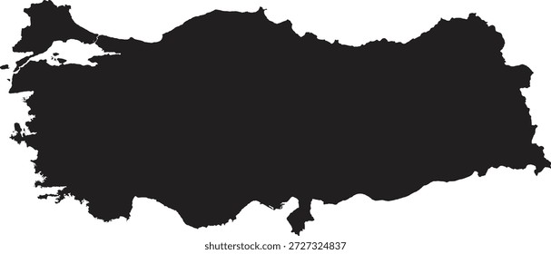 Icono de mapa de Turquía ilustración de stock 
