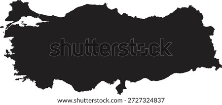 Turkey map icon stock illustration 