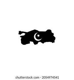turkey map icon in Turkish set
