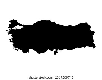 Forma del símbolo del mapa de Turquía, Web de viaje Ilustración vectorial plana del símbolo del icono del concepto .