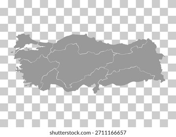 Turkey map symbol shape, travel web flat concept icon symbol vector illustration .