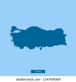 Turkey map vector