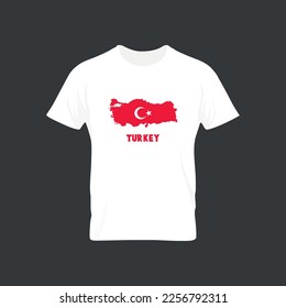 Turkey maps White and Black Logo T-shirts graphic element Illustration template design