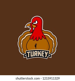 turkey mascot or e-sport logo