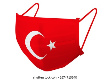 Icono de prevención de marca de máscara de Turquía