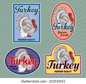 Turkey meat labels