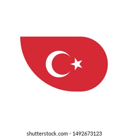 Turkey nation flag vector illustration eps