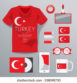 Turkey : National Corporate Products : Vector Illustration