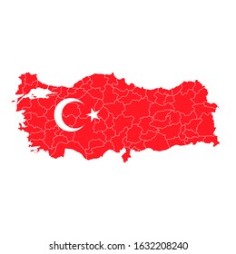 Turkey National flag map icon
