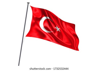 Turkey National flag pole icon