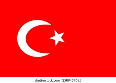 Turkey national flag vector background