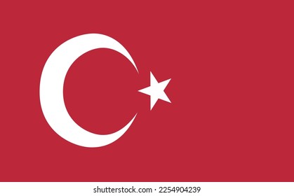 Türkisches Nationalflagge-Vektorgrafik-Material