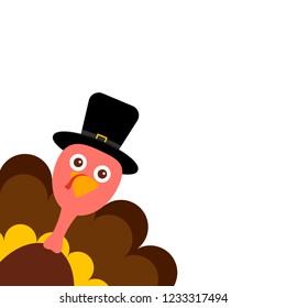 Turkey on Thanksgiving Day vector illustration
