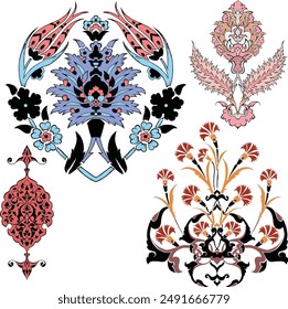 Turkey Ornaments Vector Art for Pattern
