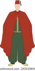 Turkey ottoman empire costume men