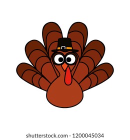 turkey with pilgrim hat