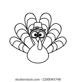 turkey with pilgrim hat