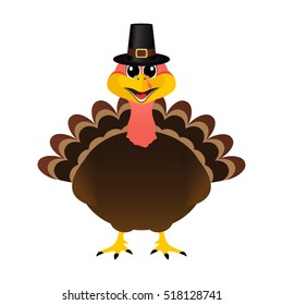 Turkey Pilgrimin hat on Thanksgiving Day