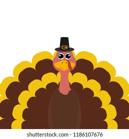 Turkey Pilgrimin on Thanksgiving Day
