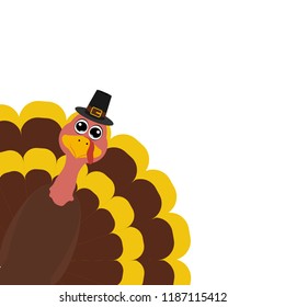 Turkey Pilgrimin on Thanksgiving Day