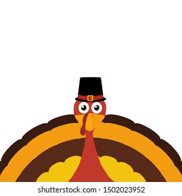 Turkey Pilgrimin on Thanksgiving Day