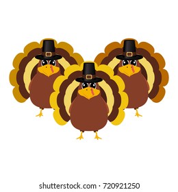 Turkey Pilgrimin on Thanksgiving Day