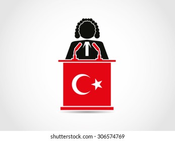 Turkey Podium Speech Agenda Judge