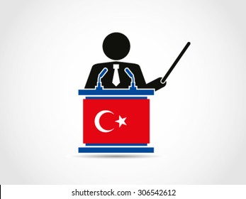 Turkey Podium Speech Politic Analyst