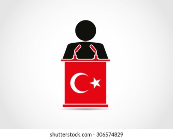 Turkey Podium Speech Public Folk Agenda
