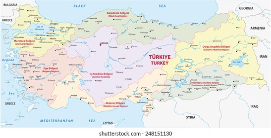 turkey regions map