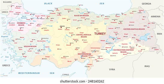 turkey regions map