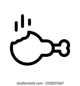 turkey roast icon or logo isolated sign symbol vector illustration - high quality black style vector icons
