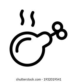 turkey roast icon or logo isolated sign symbol vector illustration - high quality black style vector icons
